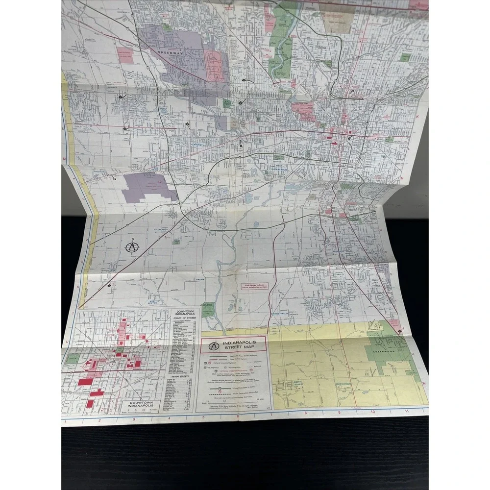 Standard Oil Division Of Amoco Oil Company Indianapolis Guide‎ Map